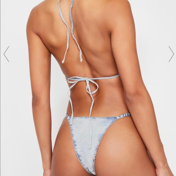 Frankie’s Bikinis Daisy Denim Set - Picture 3 of 5